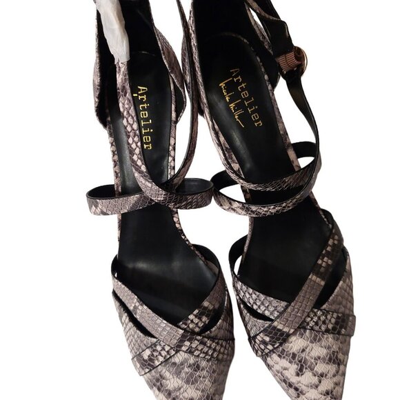 NICOLE Miller Grey Animal Print Pumps Size 11 - Picture 3 of 11